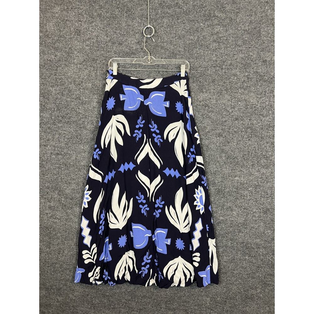 Fifteen Twenty Lexi Skirt Womens Medium Midi Vibrant Print Blue White Boho - Picture 4 of 10